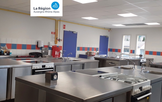 Rénovation de la cuisine pédagogique au LPPRA de Nantua 