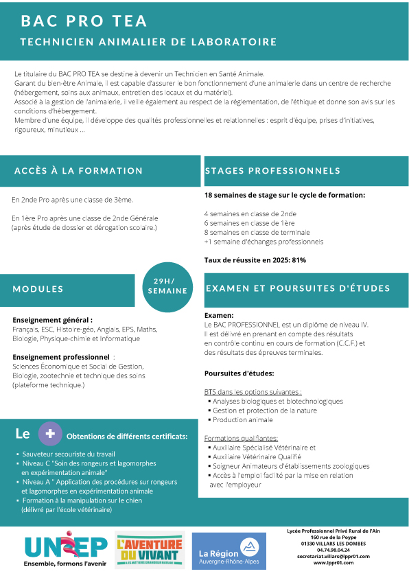 bac pro tea villars 2